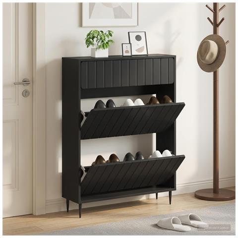 Mobile per scarpe ZWOLLE 78 x 24 x 103 cm Legno ingegnerizzato - Foto 2
