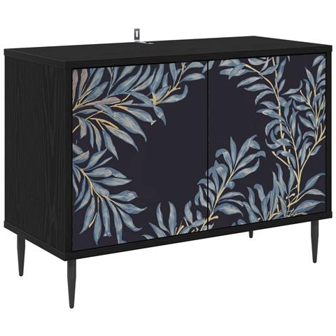 Mobile TV DOKKUM 69 x 33 x 50,5 cm Rovere Nero - Foto 1