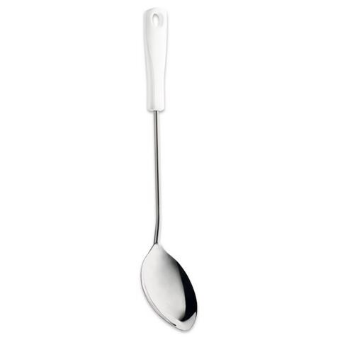 Cucchiaione in Acciaio Inox Manico Bianco - Foto 1