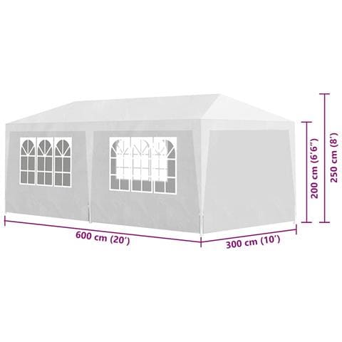 Tenda per Feste 3x6 m Bianca - Foto 6