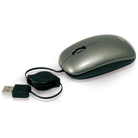 Mouse da Viaggio CLLM3BTRV Ottico 3 Tasti 800 DPI Colore Nero / Grigio - Foto 2