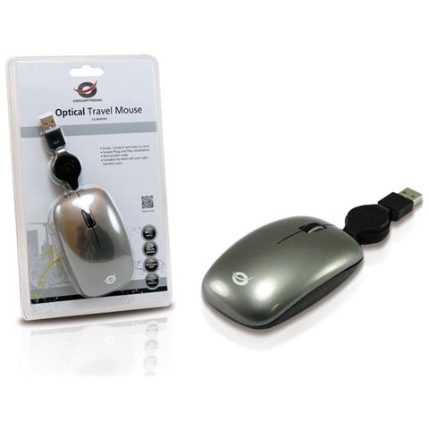 Mouse da Viaggio CLLM3BTRV Ottico 3 Tasti 800 DPI Colore Nero / Grigio - Foto 5