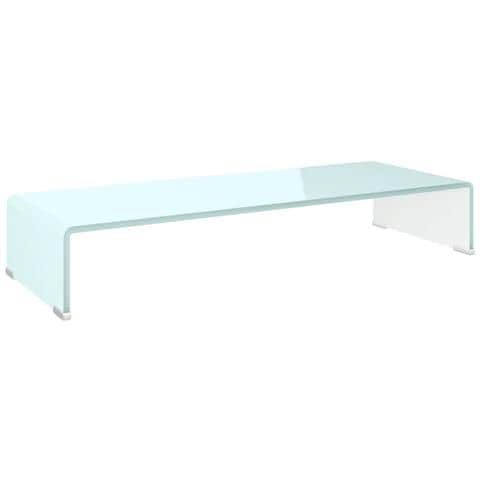 Supporto TV / Rialzo Monitor in Vetro Verde 80x30x13 cm - Foto 1