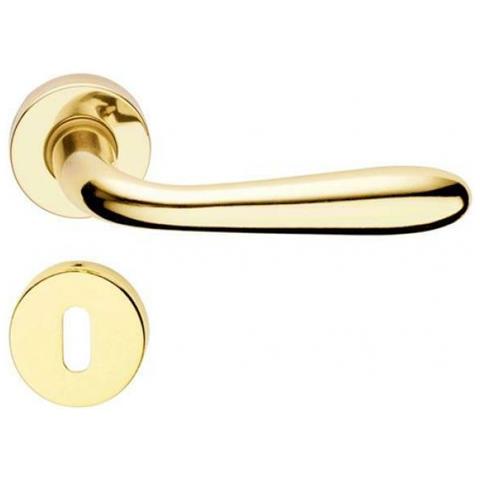 Forme Coppia Maniglia Goccia Per Porte Interne Cromo Satinato - Foto 2