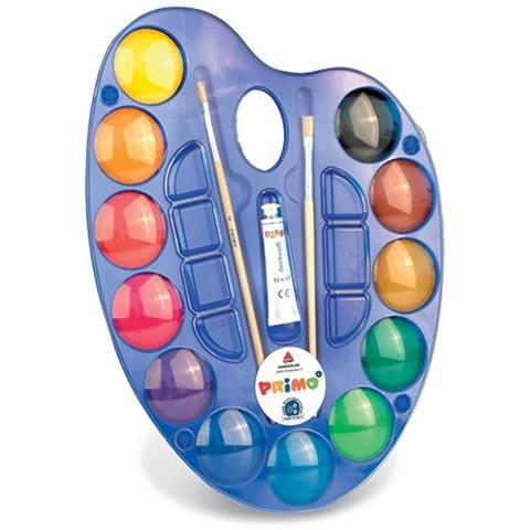 Morocolor Tavolozza Acquerelli Primo Jumbo In Pastiglia 44mm 12 Colori - Foto 1