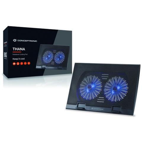 THANA02B base di raffreddamento per laptop 43,2 cm (17") Nero - Foto 3