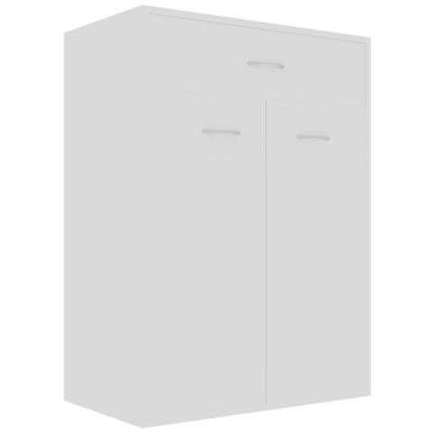 Scarpiera Bianca 60x35x84 cm in Legno Multistrato - Foto 1