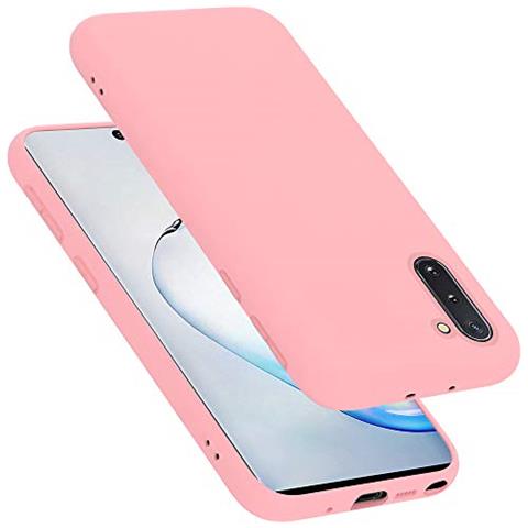 Custodia Compatibile Con Samsung Galaxy Note 10 In Liquid Rosa - Coperchio Protettivo In Silicone Tpu Flessibile - Foto 1