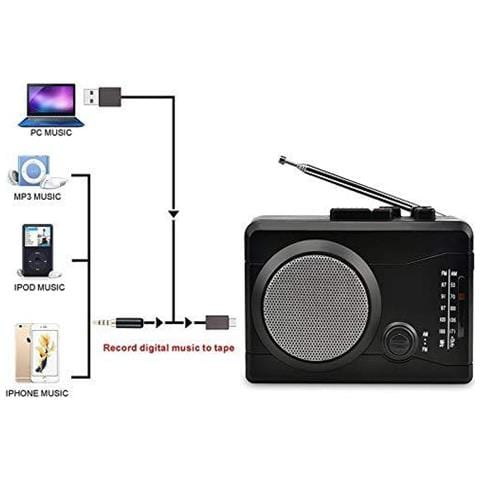 Digitnow Cassette Player Personal Audio Recorder Usb Con Altoparlante Radio Di Registrazione Del Nastro A Cassetta Per Digital Mp3 Converter - Foto 2
