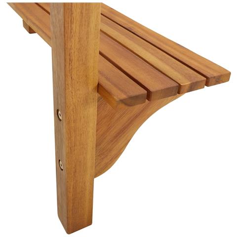 Tavolo Da Bar Da Balcone 90x37x122,5 Cm In Massello Di Acacia - Foto 2