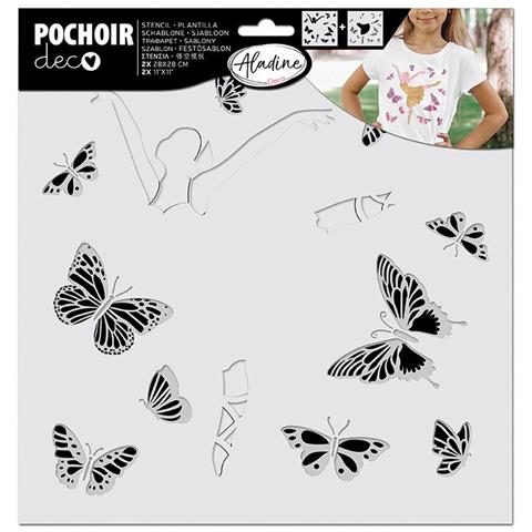 Stencil - Ballerina E Farfalle - Foto 1