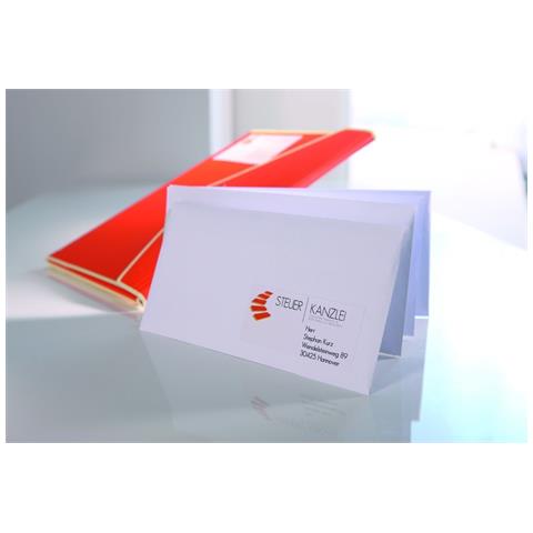 3474-10 etichetta autoadesiva Rettangolo Permanente Bianco 240 pz - Foto 2