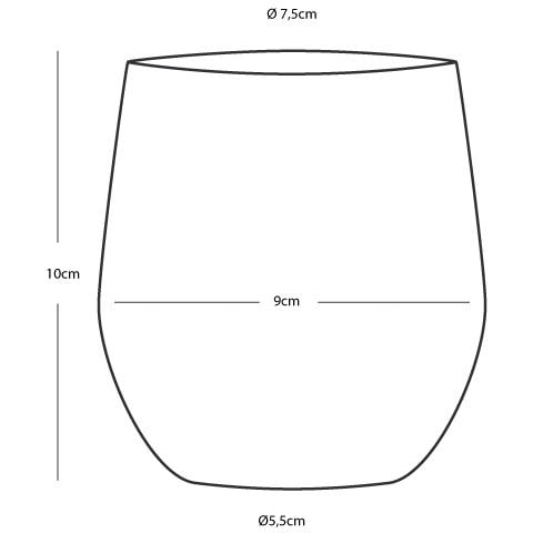 Bicchieri Realizzati In Tritan, Materiale Plastico Infrangibile Ad Alta Trasparenza E Brillantezza Dotati Un Anello Antiscivolo Alla Base Che Ne Impedisce Lo Scivolamento Sul Tavolo. Capacità Ml 414 - Foto 3