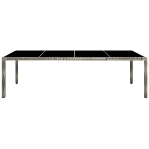 Set Da Pranzo Da Giardino 9 Pz Con Cuscini In Polyrattan Grigio - Foto 10