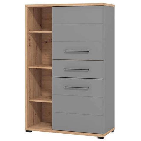 Jaddie - Credenza Due Ante Un Cassetto Moderno In Legno - Foto 4