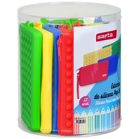 Astuccio Scuola Safta Pop It Piano Multicolore Set (12 Pezzi) - Foto 1