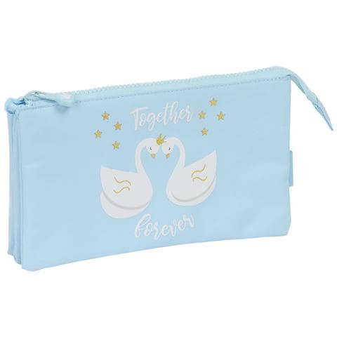 Portaoggetti Triplo Glow Lab Cisnes Azzurro Chiaro 22 X 12 X 3 Cm - Foto 1