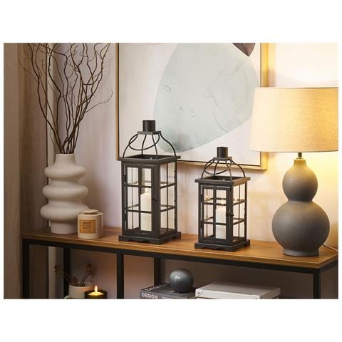 Lanterna In Metallo Nero 42 Cm Clara - Foto 1