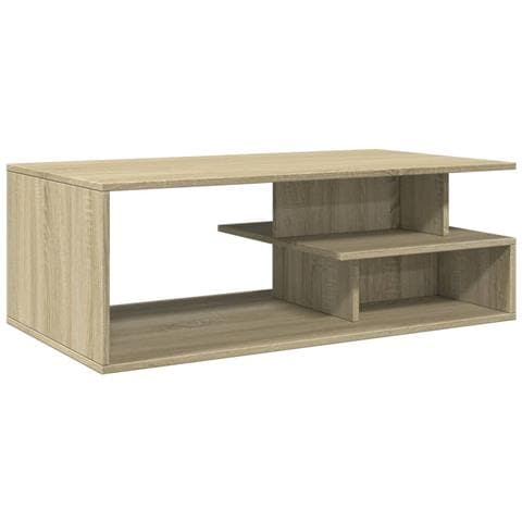 Tavolino Salotto Rovere Sonoma 102x55x35cm In Legno Multistrato - Foto 2