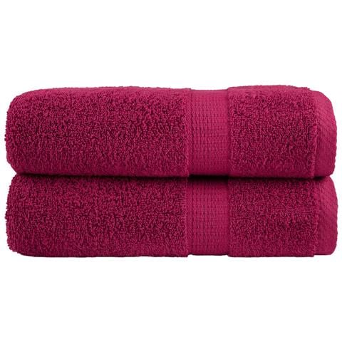 Asciugamani da Bagno SOLUND 2 pz Bordeaux 100x150cm 600gsm - Foto 1