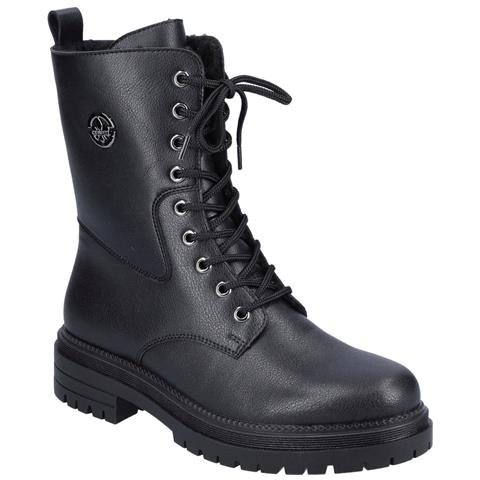 Black Casual Closed Ladies Mid Height Boots Stivaletti Pelle Scarpe Donna Nero Eu 37, Y3115-00 - Foto 1