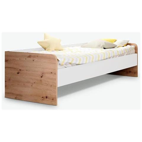 Letto Singolo Gap System Colore Rovere E Bianco - Foto 1