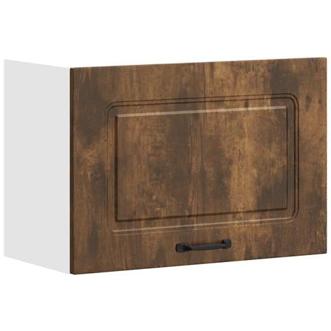 Pensile Da Cucina Kalmar Rovere Fumo In Legno Multistrato - Foto 2