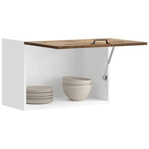 Pensile Da Cucina Kalmar Rovere Fumo In Legno Multistrato - Foto 1