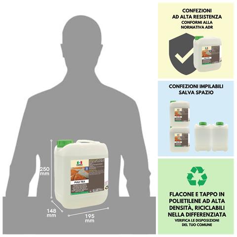 Puli Tex 5lt - Detergente Per Pulire Divano, Tappeti E Moquette - Foto 4