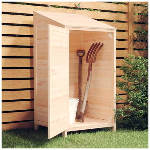 Capanno Da Giardino 55x52x112 Cm In Legno Massello Di Abete - Foto 8