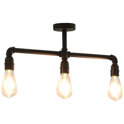 Lusso Casadino -  Lampadario Nero Per 3 Lampadine E27 - Foto 2