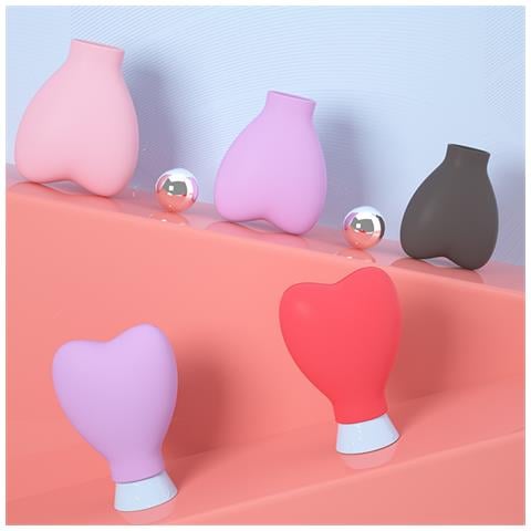 Nuovo Set Di Coperture Protettive Per Pennelli Da Trucco A Forma Di Cuore Purple - Foto 4