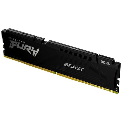 Kingston Technology FURY Beast 32GB 5600MT/s DDR5 CL40 DIMM Nero, 32 GB, 1 x 32 GB, DDR5, 288-pin DIMM - Foto 1