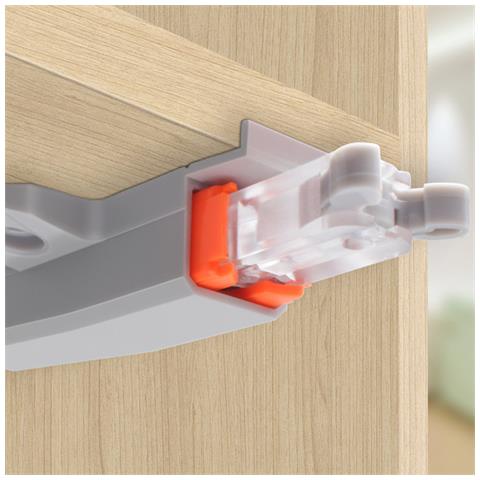 4 Pezzi Push To Open Chiusura Per Armadietti - Autobloccante Gray - Foto 2