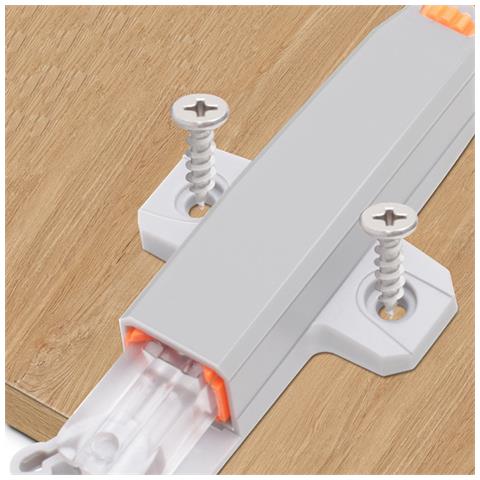 4 Pezzi Push To Open Chiusura Per Armadietti - Autobloccante Gray - Foto 5