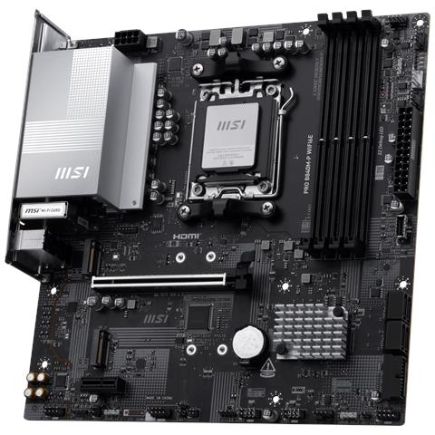 Scheda Madre PRO B840M-P WIFI Socket AM5 Chipset AMD B840 Micro-ATX - Foto 6