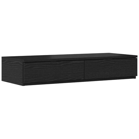 Cassetti per Letto Nero 80x36,5x16,5 cm in Legno Ingegnerizzato - Foto 1