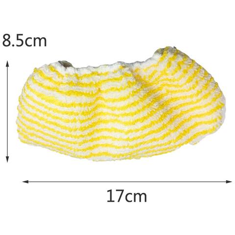 Accessori Per Pulitore A Vapore - 2 Strisce In Tessuto + 2 Coperture Compatibili Con Karcher Sc1/sc2/sc3/sc4/sc5/sv7, Nero E Giallo - Foto 2