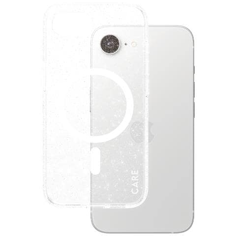 CARE by ® Flagship Case Urban Combat Star Lit w. White Qi Compatible iPhone 16e custodia per cellulare Cover Trasparente - Foto 1