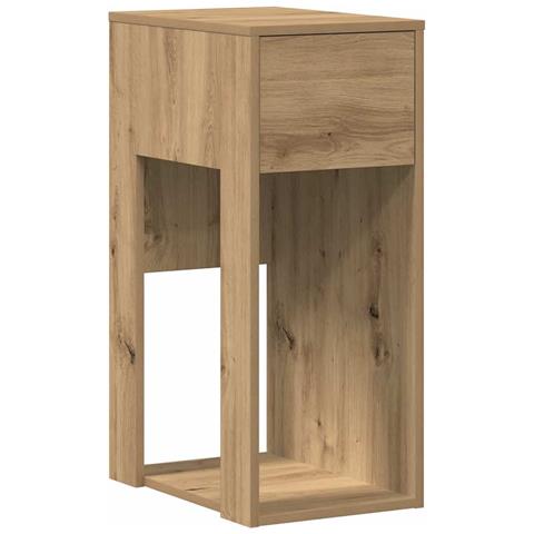 Supporto per Computer a Torre con Cassetto Rovere 30x44x74 cm - Foto 1