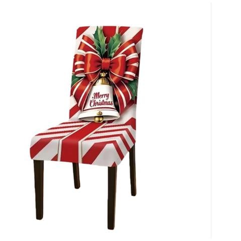 Coprisedia Natalizio Festivo Con Design A Campana - Fodera Per Sedia Da Pranzo Natalizia - Foto 1
