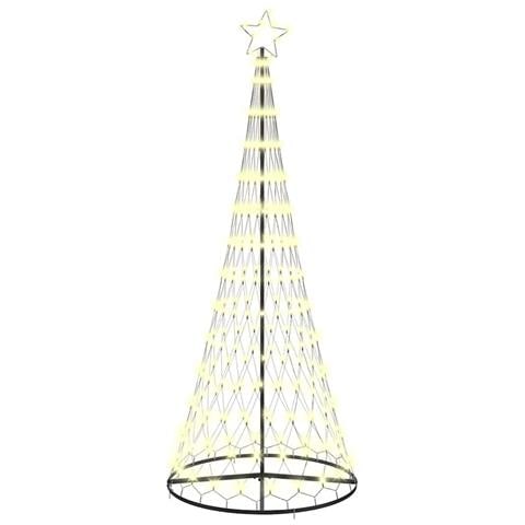 Albero di Natale LED Bianco caldo 100 x 100 x 250 cm Metallo - Foto 1