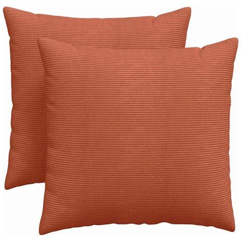 Cuscini da Divano 2 pcs Rosso Arancio 45 x 45 cm - Foto 1