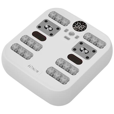 Massaggiatore Smart Per Piedi E Schiena Con 10 Livelli Di Intensità E Terapia Del Calore - Massaggio Profondo Con Impastamento E Rotolamento White - Foto 1