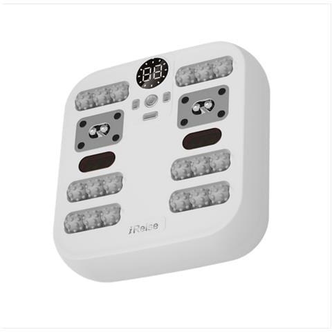 Massaggiatore Smart Per Piedi E Schiena Con 10 Livelli Di Intensità E Terapia Del Calore - Massaggio Profondo Con Impastamento E Rotolamento White - Foto 2