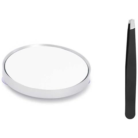 Specchio Ingranditore 30x Con Pinzette - Portatile Con Ventosa Per Bellezza - Foto 1