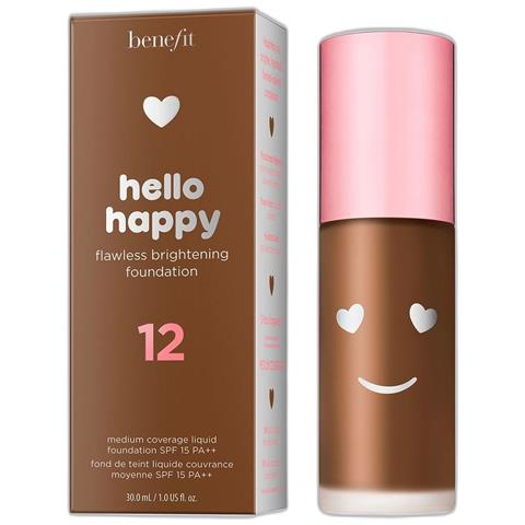 , Hello Happy, Illuminante, Fondotinta Liquido, 12, Calore Profondo, Spf 15, 30 Ml - Foto 1