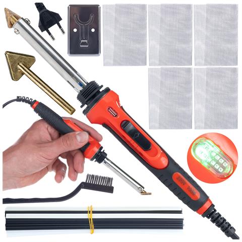 Lutatore Per Plastica Red Odysseya 100w - Set Con 2x Pp, Pe, Abs, Pvc, 5 Reti, Punta E Base | Ergonomico, Sicuro, Versatile - Foto 1