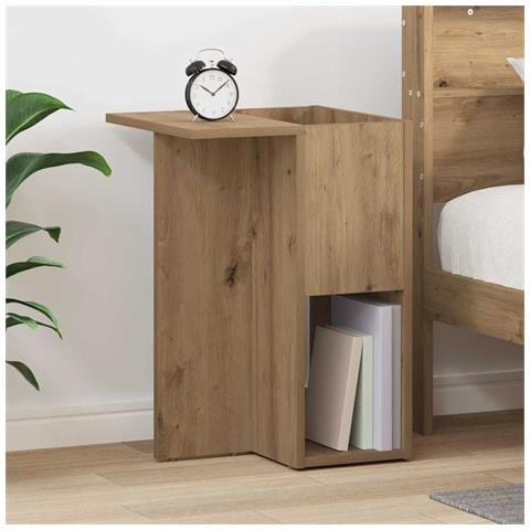 Tavolino Rovere artigianale 35 x 40 x 55 cm Legno multistrato - Foto 2