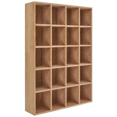 Scaffale Da Parete Moss In Pino Naturale 44×10×63 Cm - Foto 1